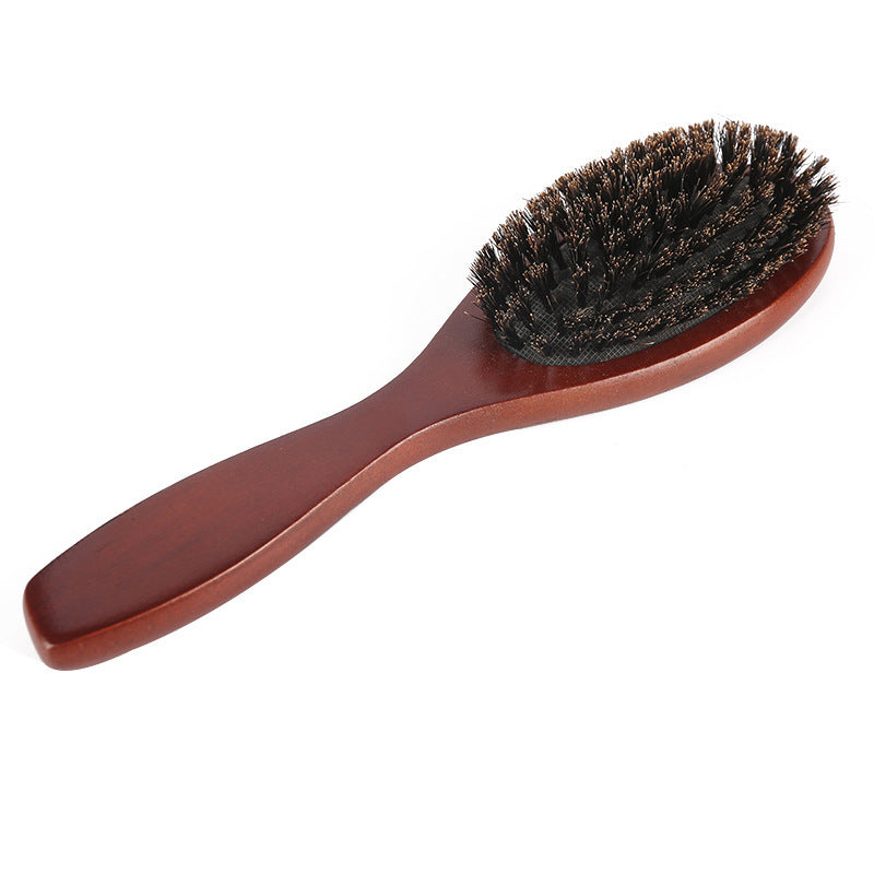 Boar Bristle Hair Brush – Wooden Air Cushion Massage Comb by OEM