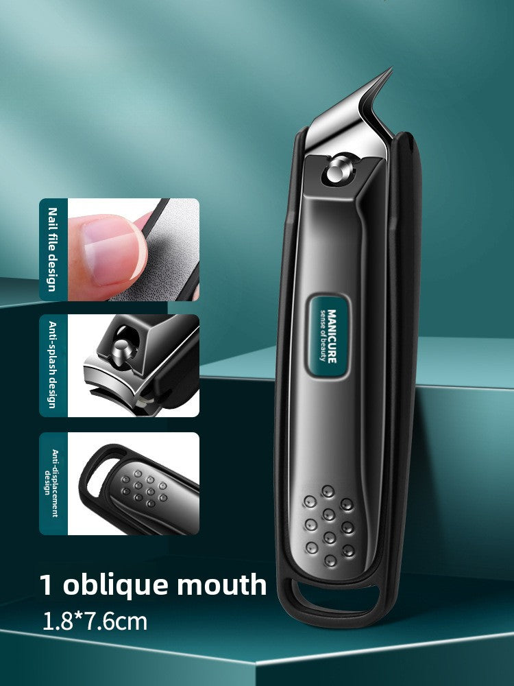 Nail Clipper – Anti-Splash Stainless Steel Clipper with File