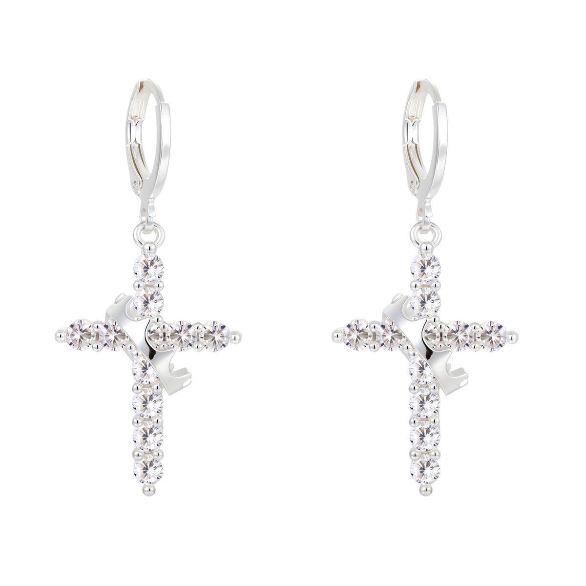Cross Necklace – Rotatable Crown & Cross Pendant by OEM
