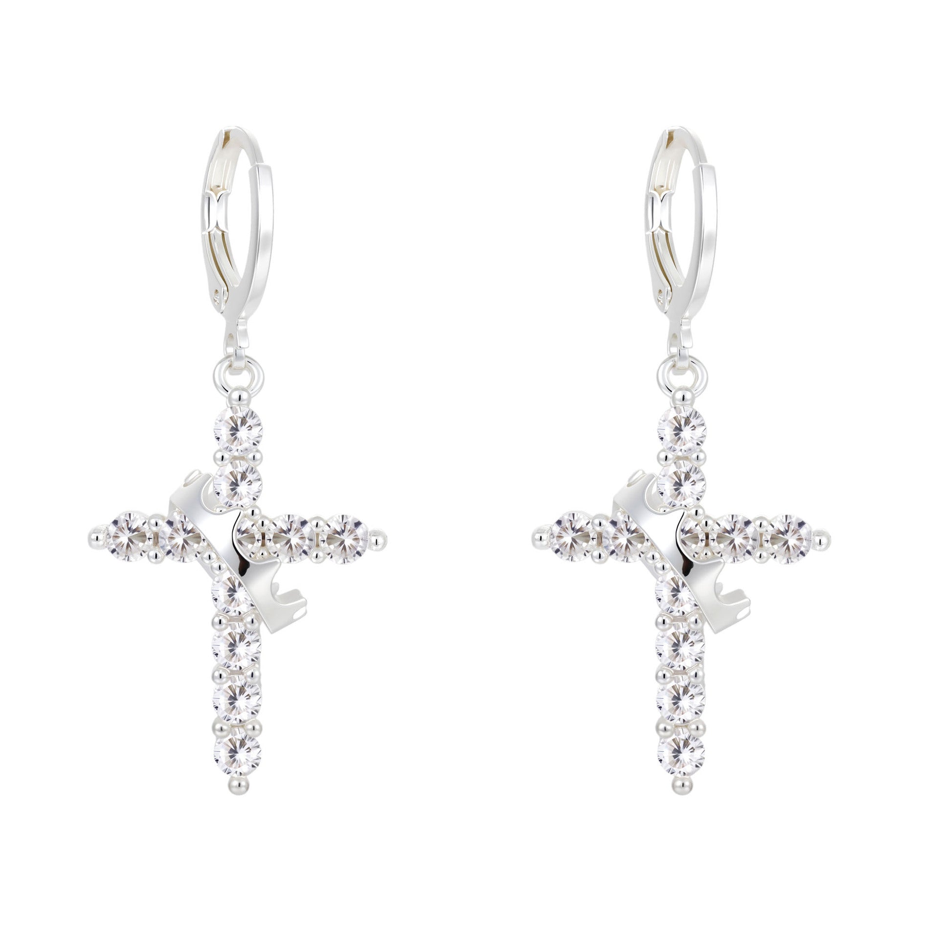 Cross Necklace – Rotatable Crown & Cross Pendant by OEM
