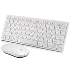 Wireless chocolate-key keyboard and 1200 DPI mouse set