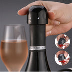 Silicone vacuum champagne and wine bottle stopper