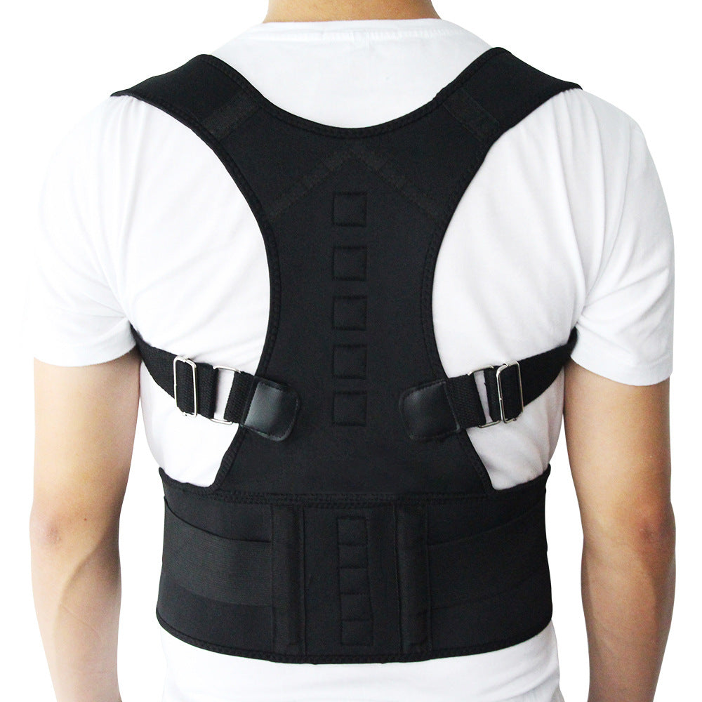 Adjustable back and shoulder posture support brace
