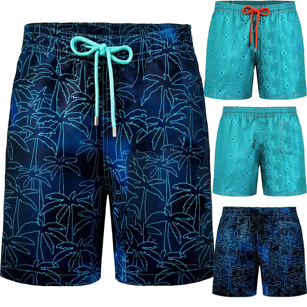 Men's printed summer sports beach shorts