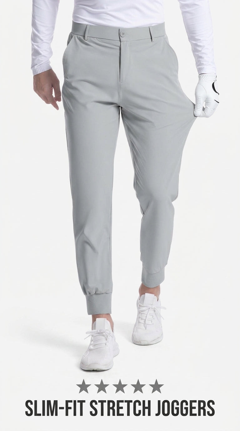 Men's Golf Joggers – Slim-Fit Stretch Tapered Pants