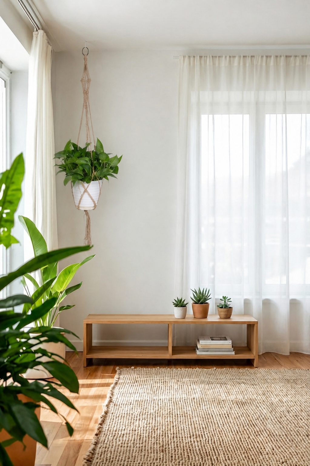 Macrame Plant Hanger – Hanging Pot Holder for Indoor Plants