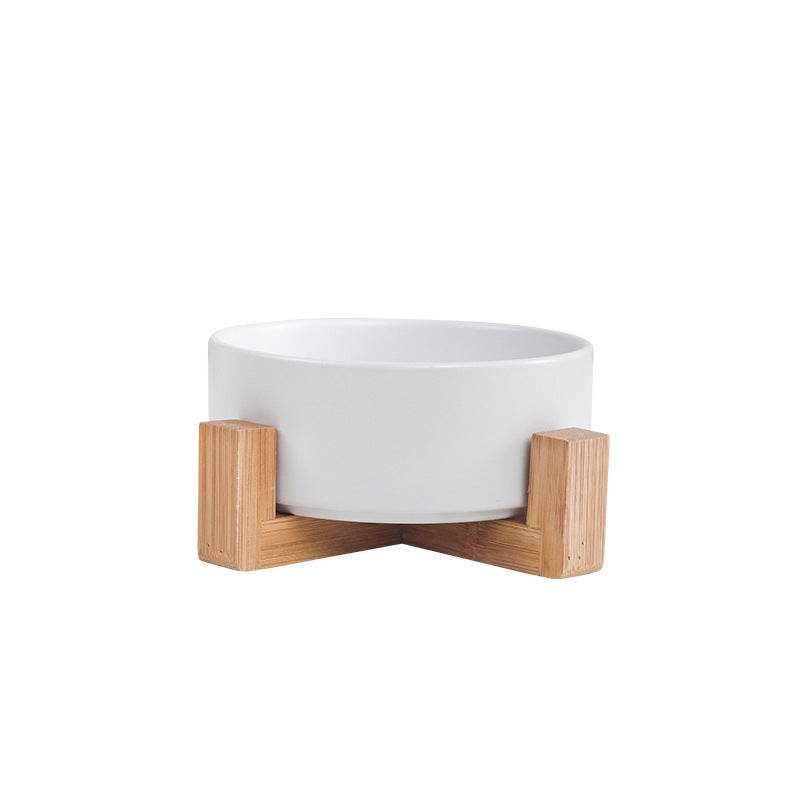 Elevated Ceramic Pet Bowl – Raised Dog & Cat Feeder