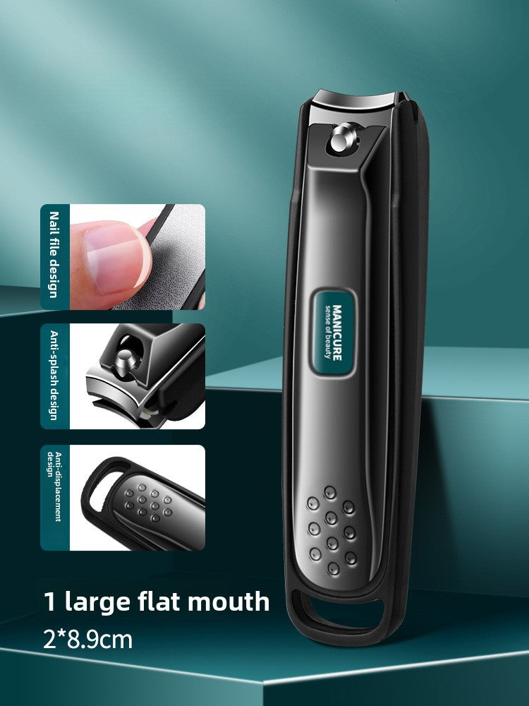 Nail Clipper – Anti-Splash Stainless Steel Clipper with File