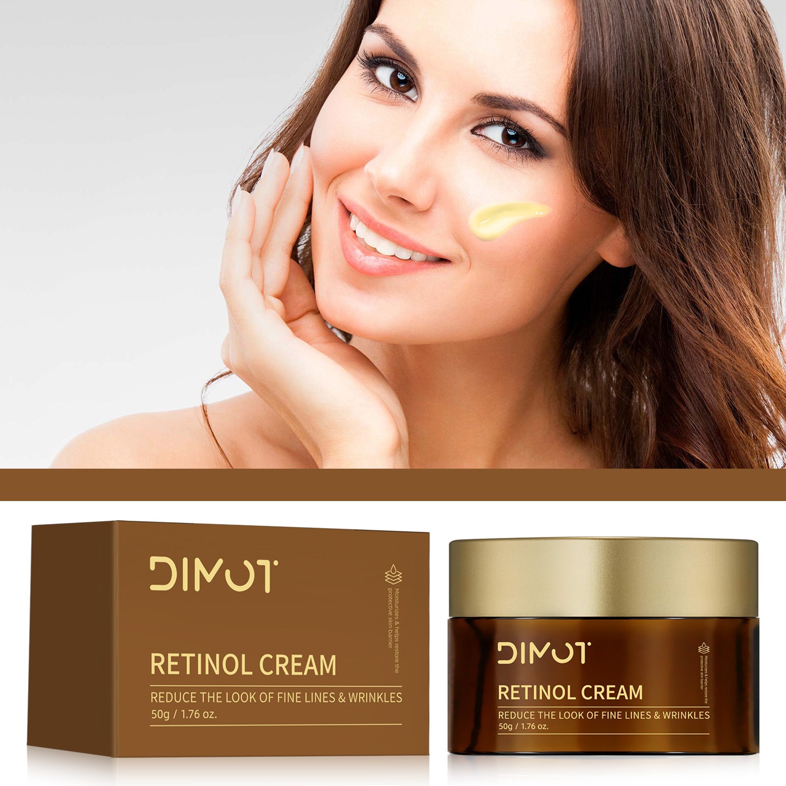 Nourishing anti-wrinkle turmeric face moisturizer, 50ml