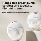 Hands-free wearable electric double breast pump