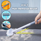 4-in-1 window, screen and pet hair cleaning brush