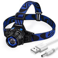 Rechargeable focusing LED camping headlamp