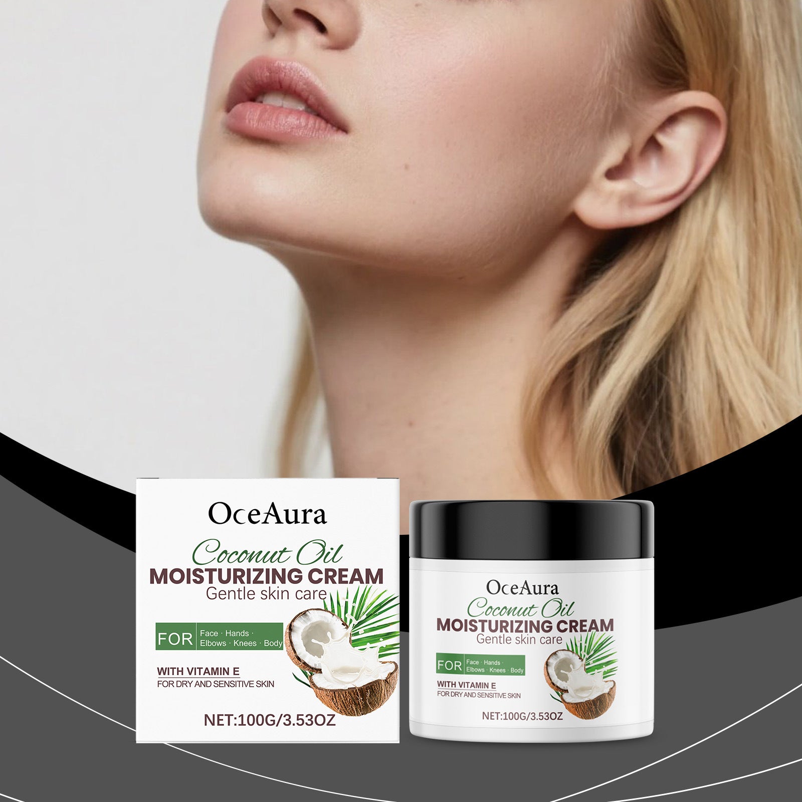 Moisturizing coconut and vitamin E body lotion