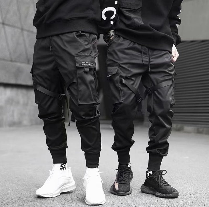 Men's harem hip-hop streetwear cargo jogger pants