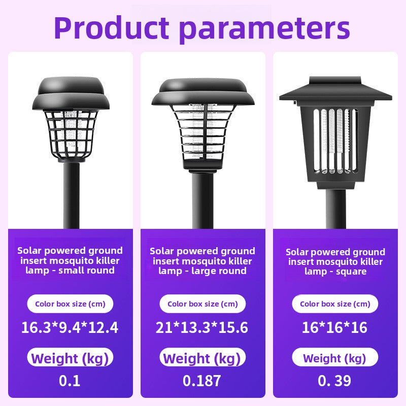 Solar Mosquito Lamp – Waterproof Outdoor Garden Bug Zapper by OEM