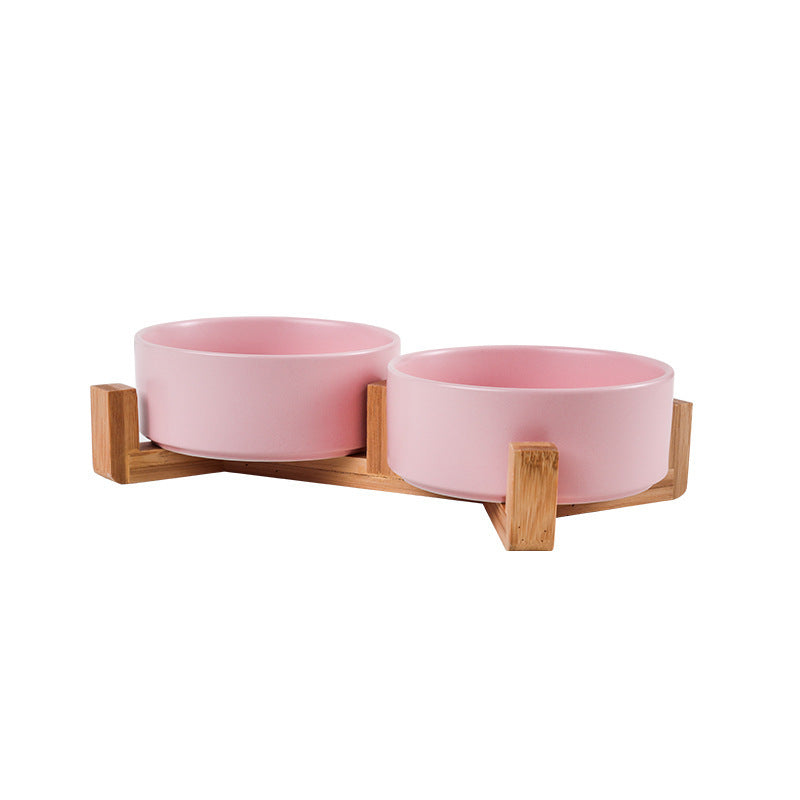 Elevated Ceramic Pet Bowl – Raised Dog & Cat Feeder