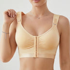 Shock-resistant full-coverage high-support sports bra