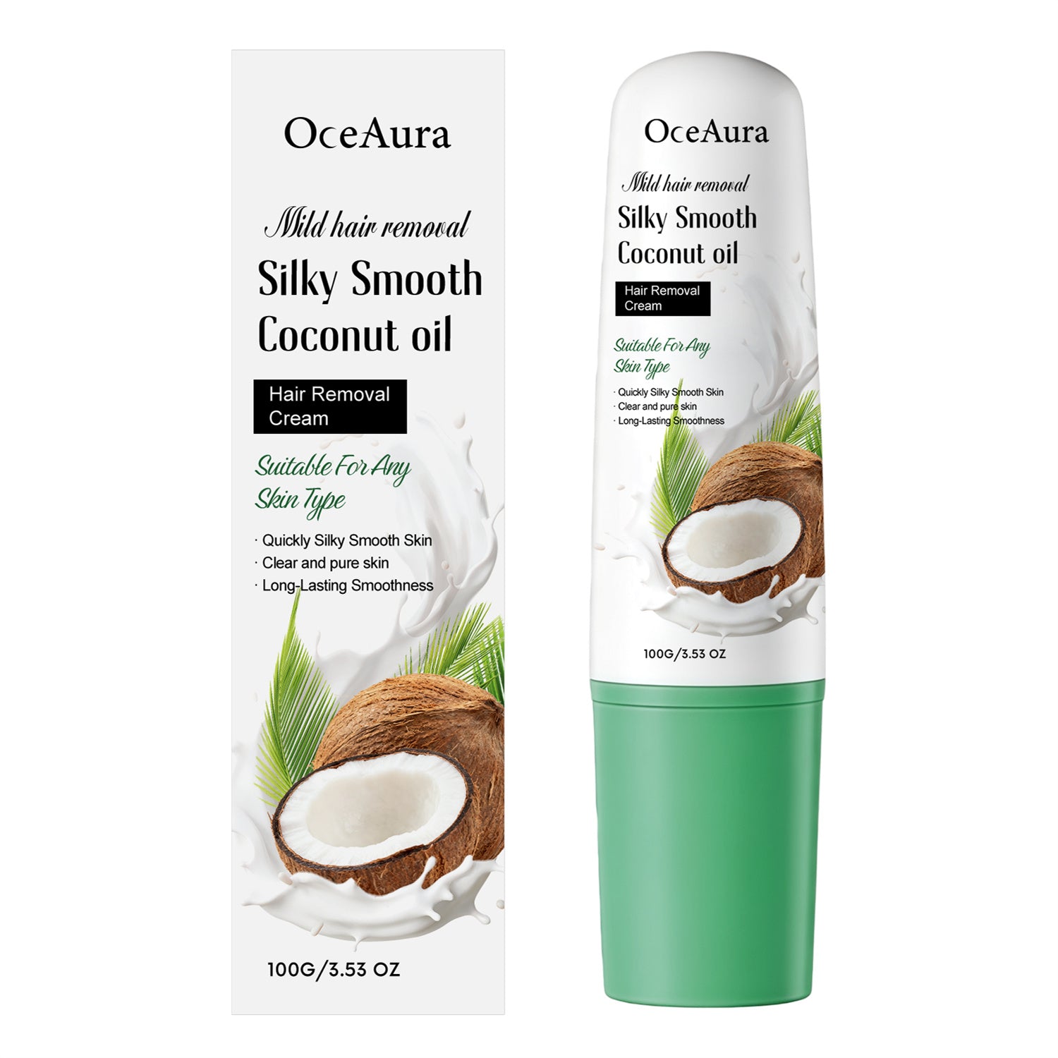 Mild coconut depilatory hair removal cream
