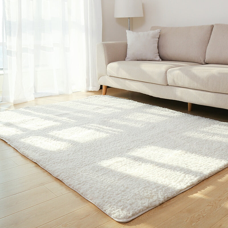 Soft plush shag fluffy floor area rug