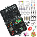 188-piece fishing accessories tackle kit with case