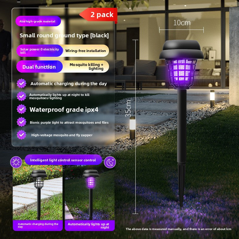 Solar Mosquito Lamp – Waterproof Outdoor Garden Bug Zapper by OEM