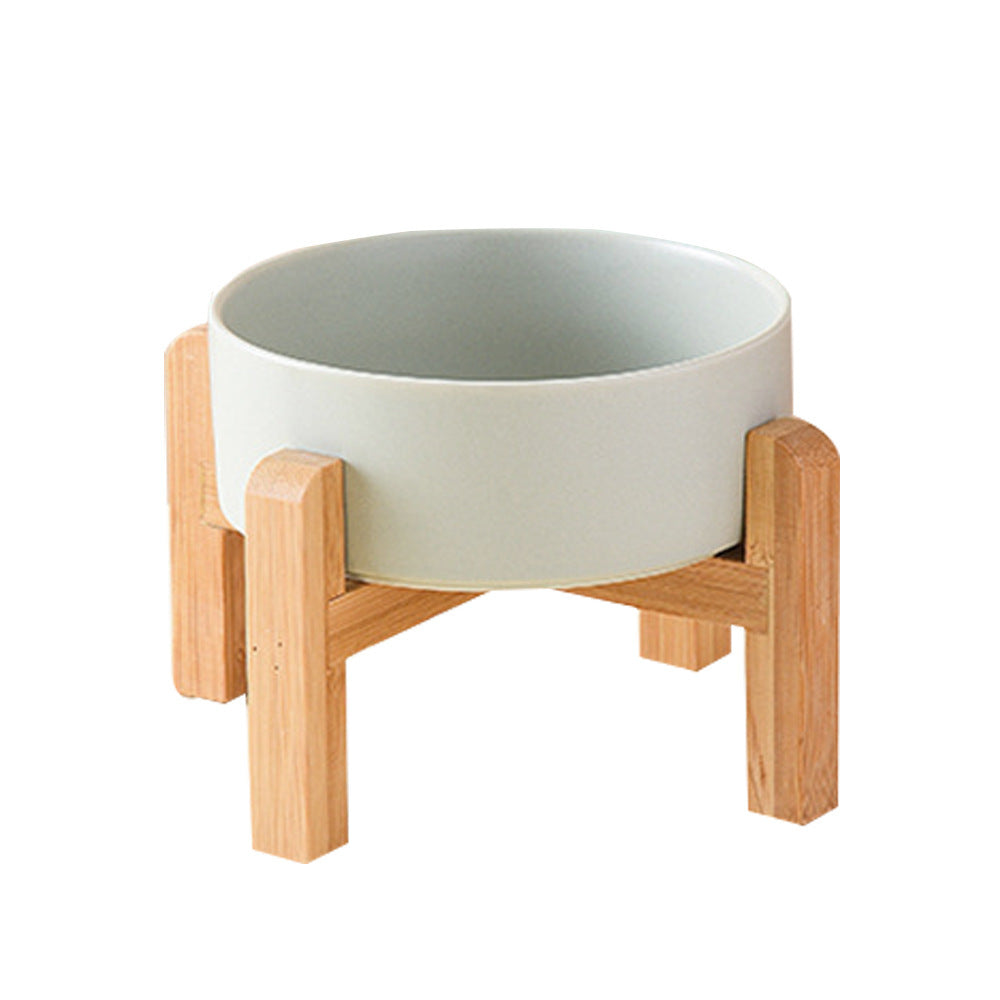 Elevated Ceramic Pet Bowl – Raised Dog & Cat Feeder