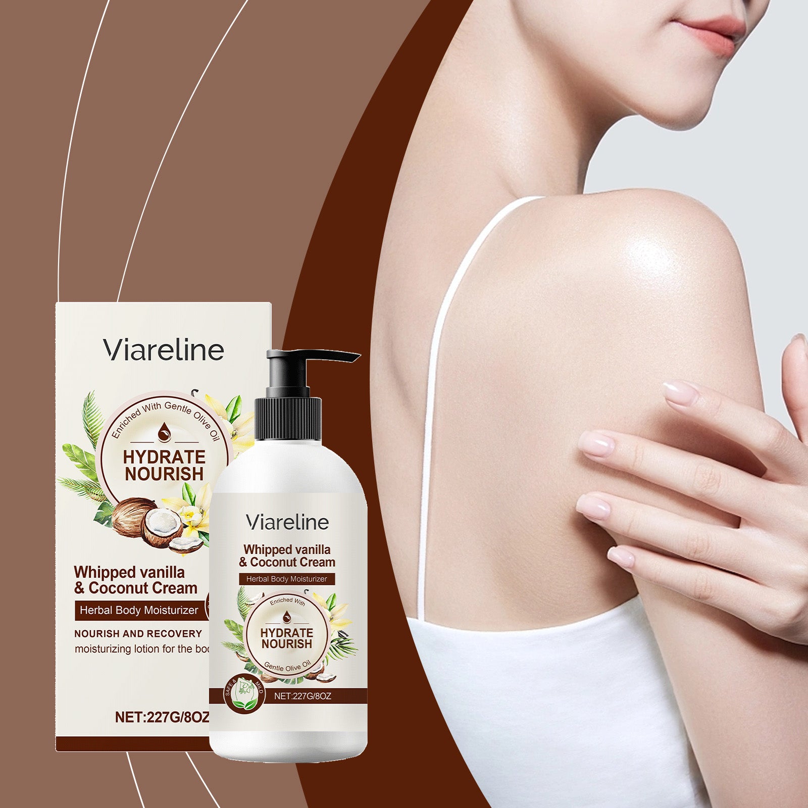 Firming and moisturizing coconut elasticity body cream