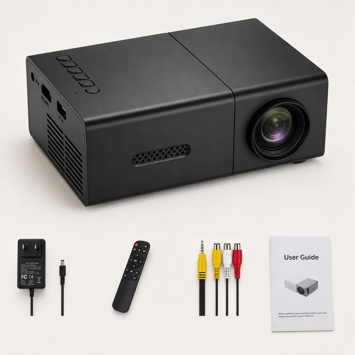 Mini Projector – T300 HD 1080P Portable LED Home Projector