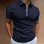 Men's casual loose long-sleeve polo shirt
