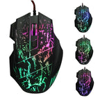 RGB LED wired optical gaming mouse with 7 buttons