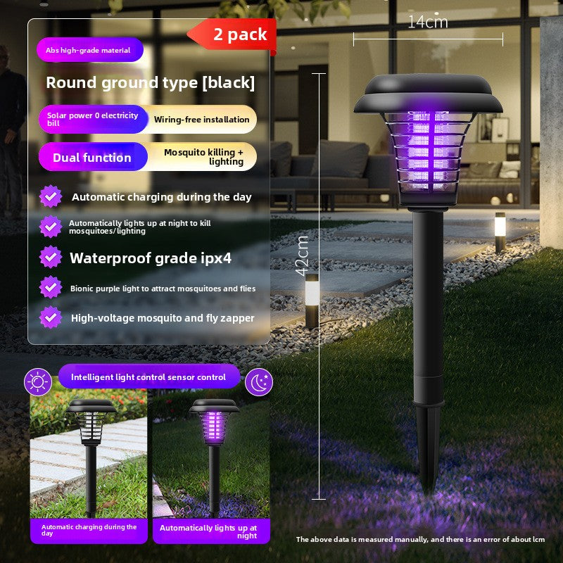 Solar Mosquito Lamp – Waterproof Outdoor Garden Bug Zapper by OEM