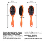 Boar Bristle Hair Brush – Wooden Air Cushion Massage Comb by OEM
