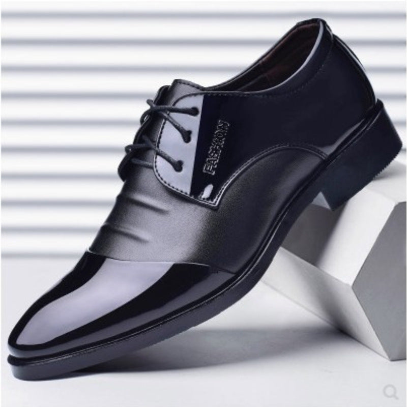 Men's British business dress leather shoes