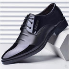 Men's British business dress leather shoes