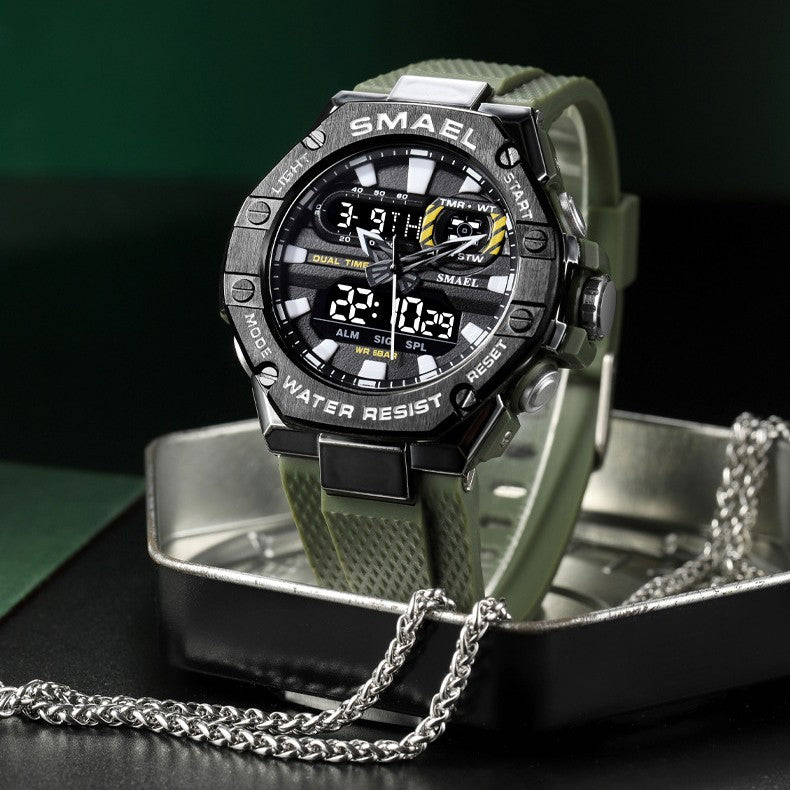 Men's 50m waterproof digital sports watch