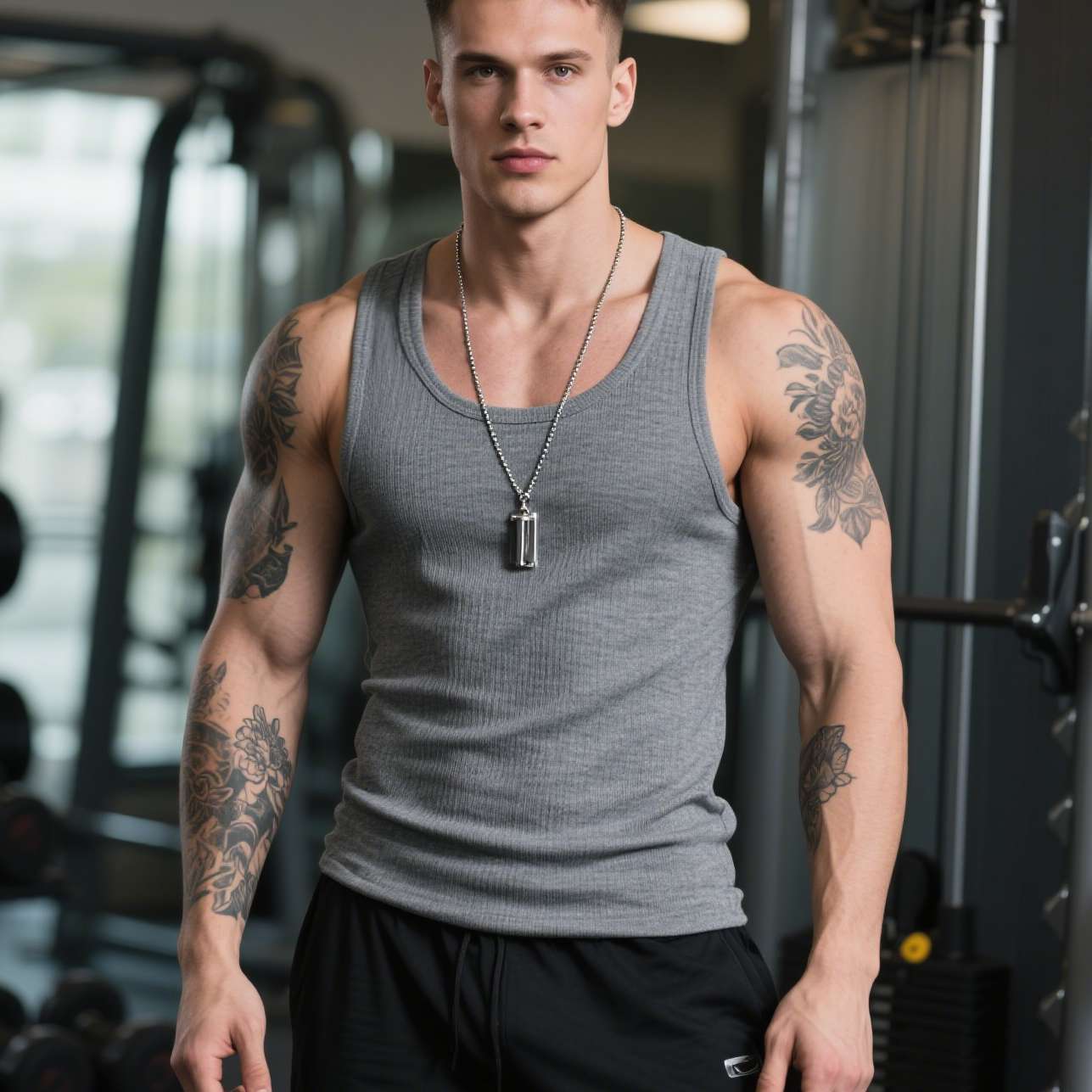 Men's Fitness Vest – Retro Cotton Sleeveless Tank Top