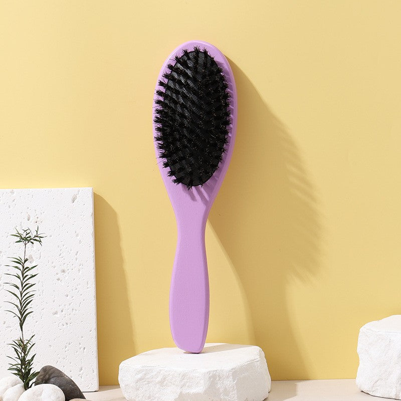 Boar Bristle Hair Brush – Wooden Air Cushion Massage Comb by OEM