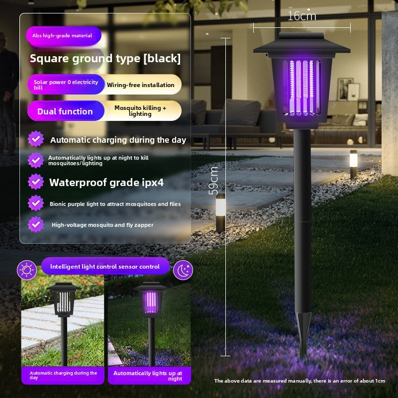 Solar Mosquito Lamp – Waterproof Outdoor Garden Bug Zapper by OEM