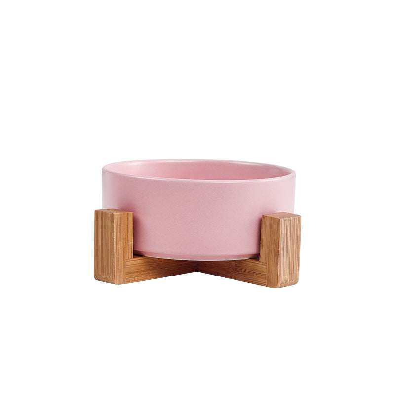 Elevated Ceramic Pet Bowl – Raised Dog & Cat Feeder