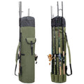 Multifunctional cylinder fishing rod and tackle storage bag