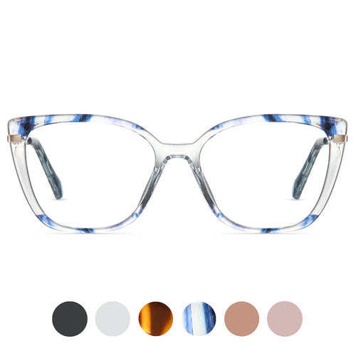 Blue Light Glasses – TR90 Square Anti-Glare Frames
