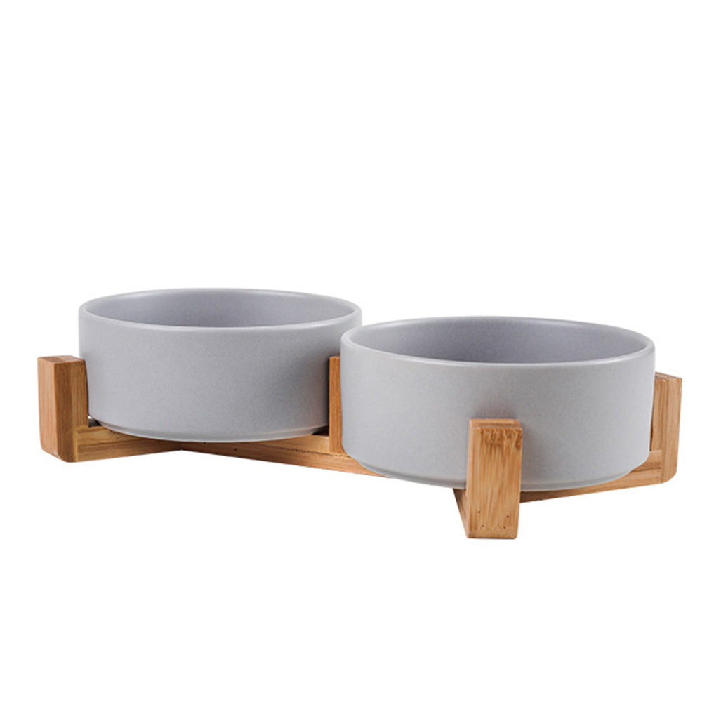 Elevated Ceramic Pet Bowl – Raised Dog & Cat Feeder