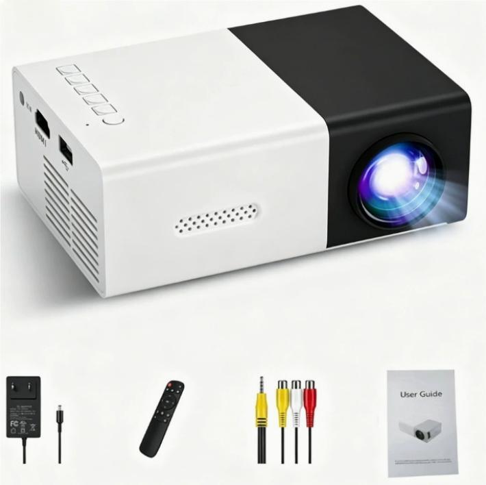T300 HD 1080P portable LED mini home projector