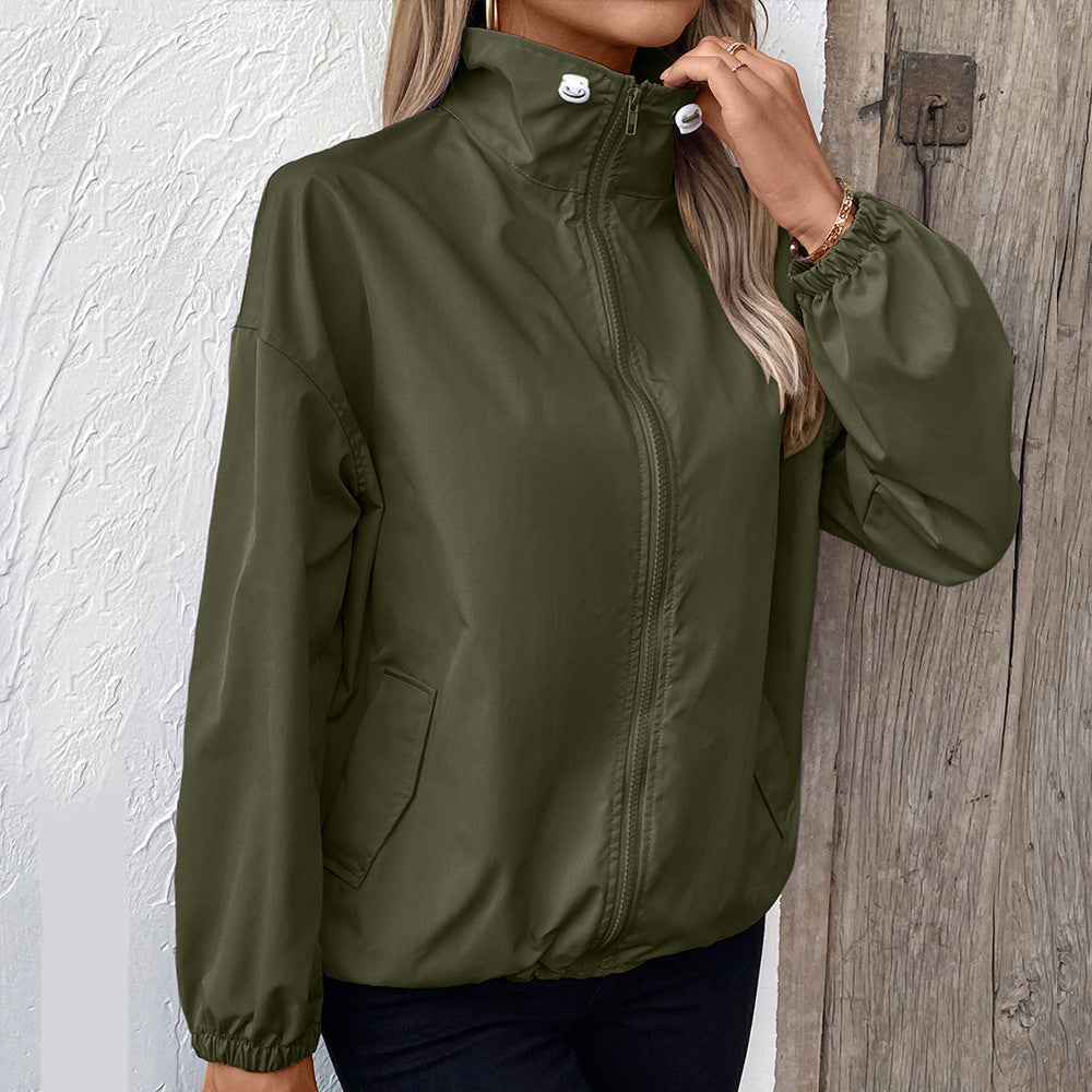 Lightweight casual sports windbreaker raincoat jacket