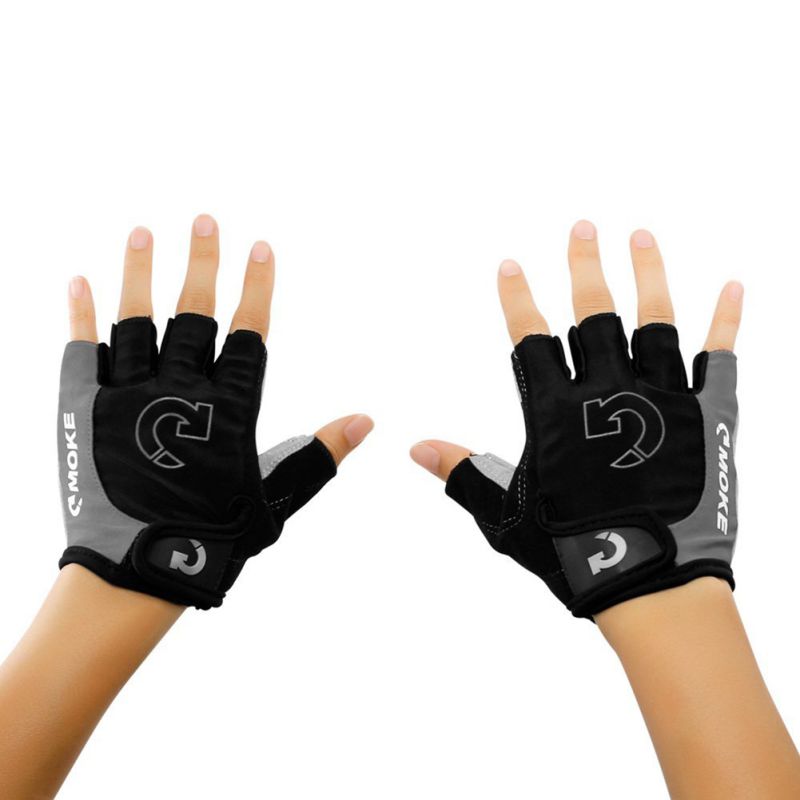 Half-finger anti-slip cycling bike gloves