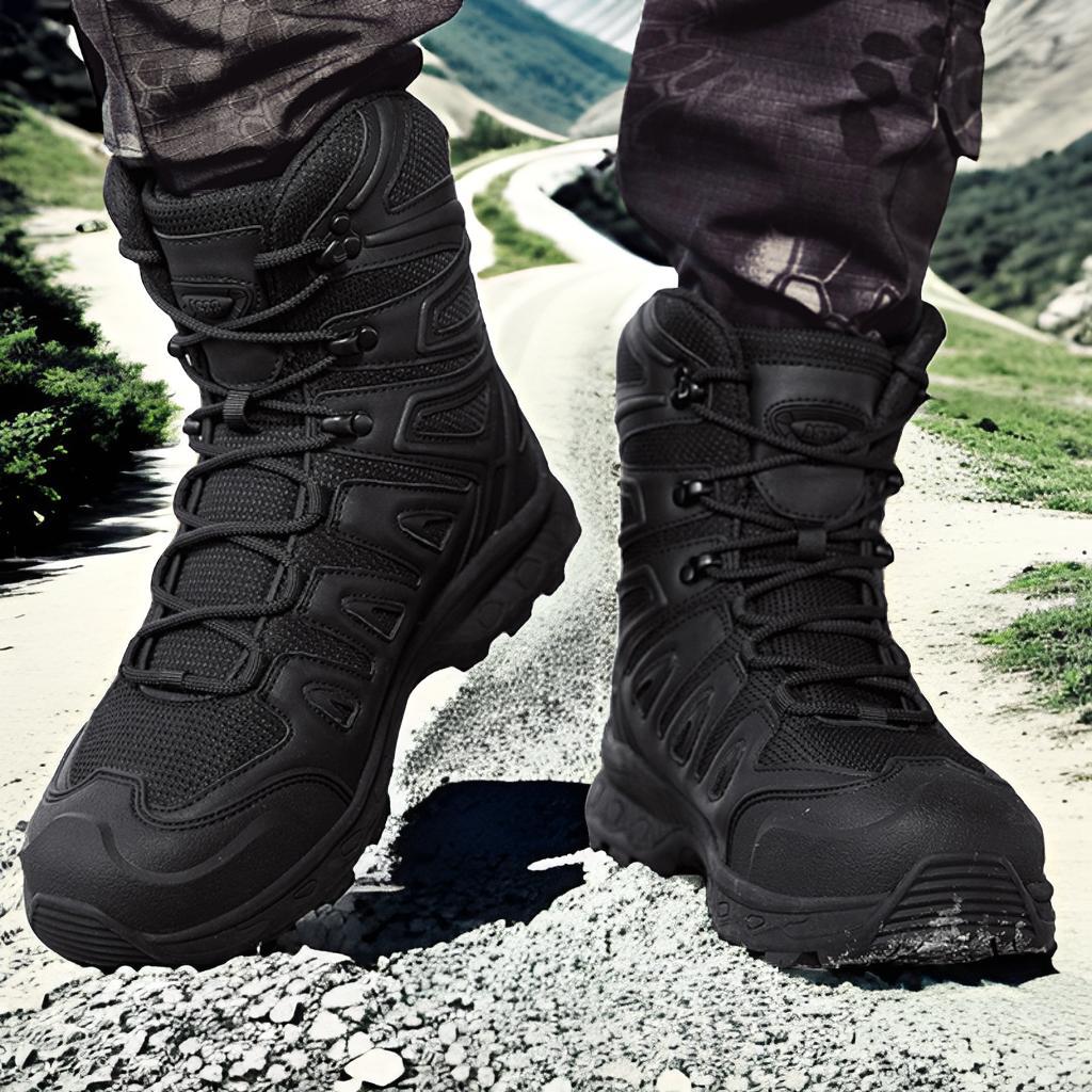 Men's mid-top water-resistant-style trail hiking boots