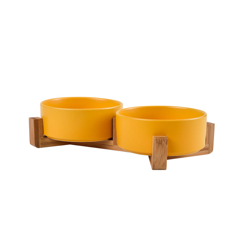 Elevated Ceramic Pet Bowl – Raised Dog & Cat Feeder