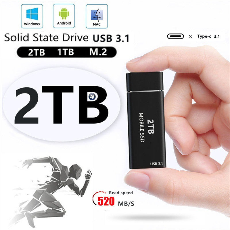 High-speed portable external solid state drive