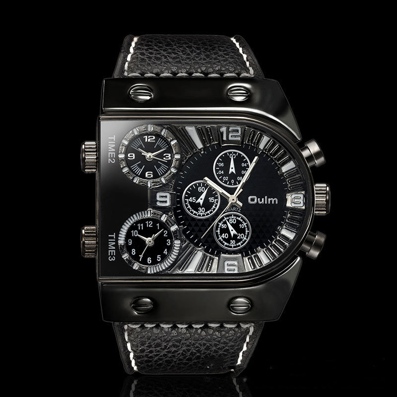 Men's analog-digital dual-display sports watch