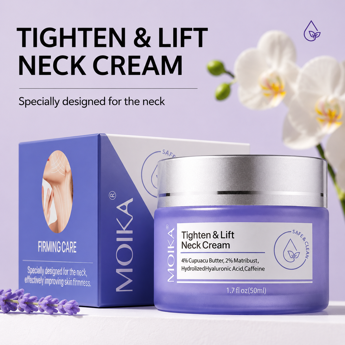 Neck Firming Cream – Anti-Aging Wrinkle & Décolleté Lift (50g)